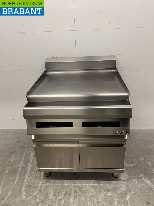 Zernike Flashgrill inox plancha Smooth 2 zones 80 cm 400V Horeca