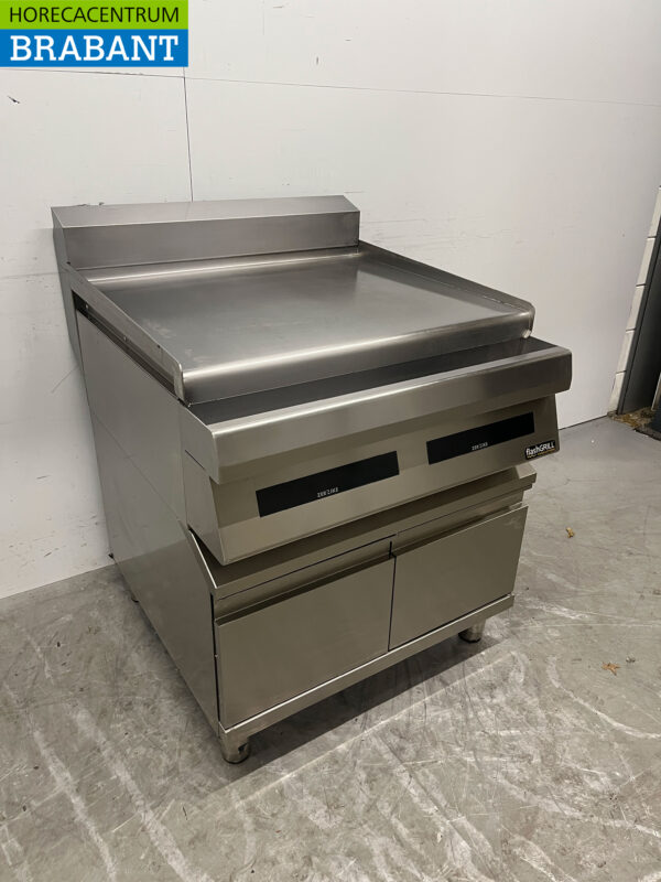 Zernike Flashgrill inox plancha Smooth 2 zones 80 cm 400V Horeca – Image 3
