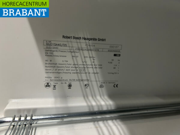 Bosch Congélateur encastrable Congélateur 114 litres 230V Horeca – Image 5