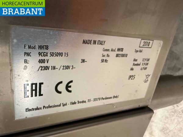Lave-vaisselle coulissant Zanussi HHT8 en acier inoxydable Lave-vaisselle 400V Restauration – Image 6