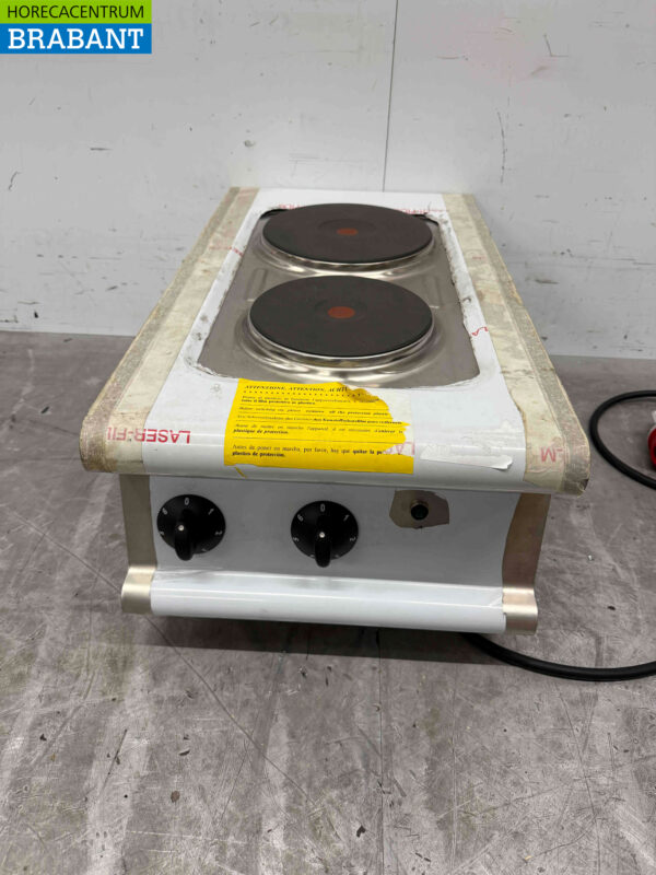 Cuisinière électrique 2 feux Olis en acier inoxydable 40 cm 400V Horeca