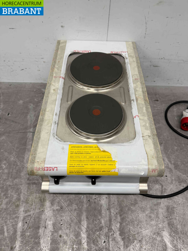 Cuisinière électrique 2 feux Olis en acier inoxydable 40 cm 400V Horeca – Image 2