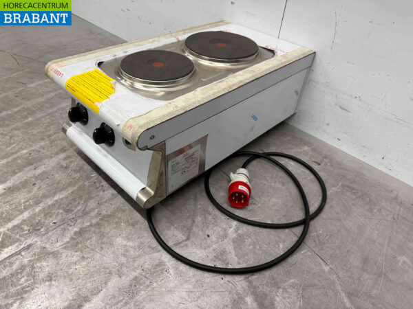 Cuisinière électrique 2 feux Olis en acier inoxydable 40 cm 400V Horeca – Image 3