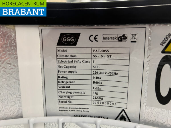 Glacière mobile en acier inoxydable 50 litres 230V Horeca – Image 5