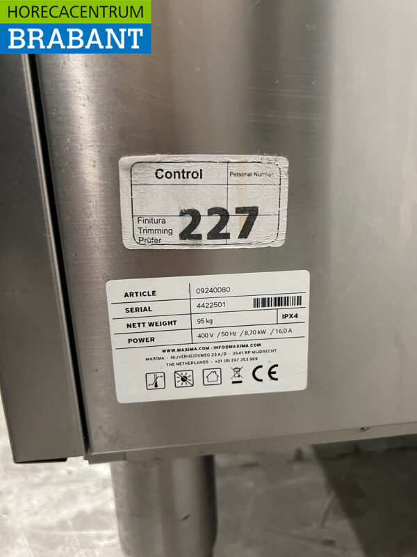Lave-vaisselle encastrable en acier inoxydable Lave-vaisselle avec pompe de vidange 400V Horeca – Image 7