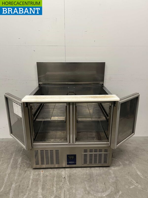 Rubbens en acier inoxydable Comptoir réfrigéré Saladette 2 portes 88 cm 230V Horeca – Image 4