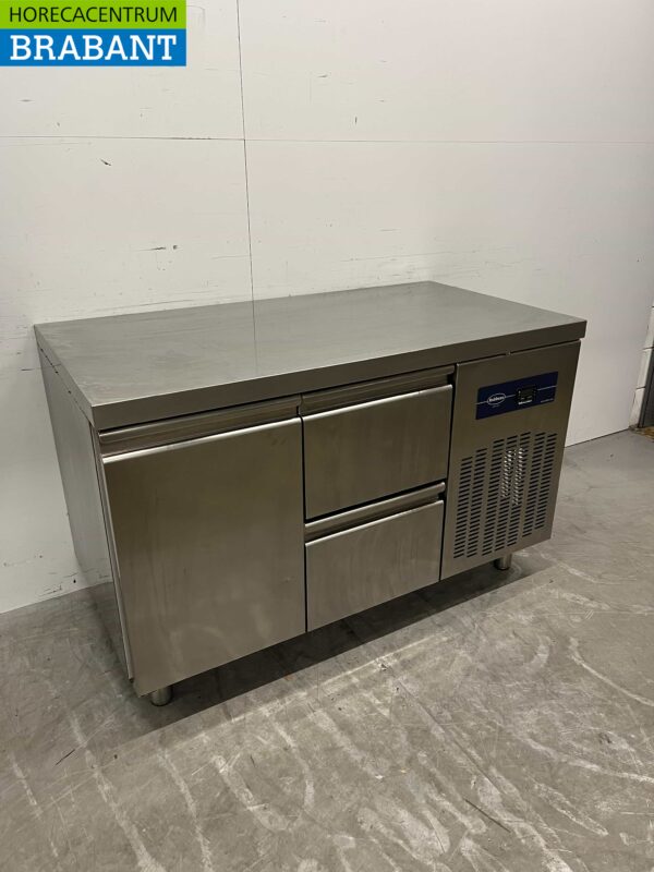 Acier inoxydable Rubbens Etabli réfrigéré 2 tiroirs 1 porte 132 cm 230V Horeca – Image 4