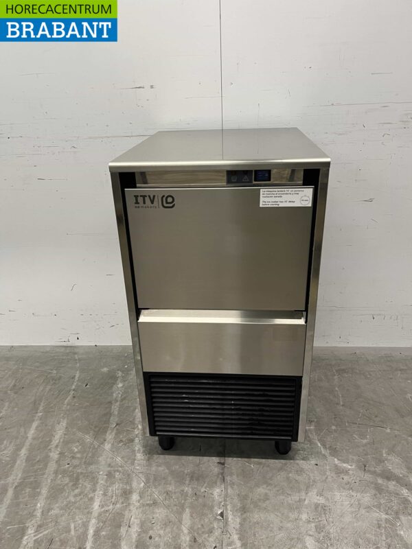 ITV IQ 85C AIRE 220-50 en acier inoxydable Machine à glace à écailles Machine à glace 88 kg p/24h 230V Horeca