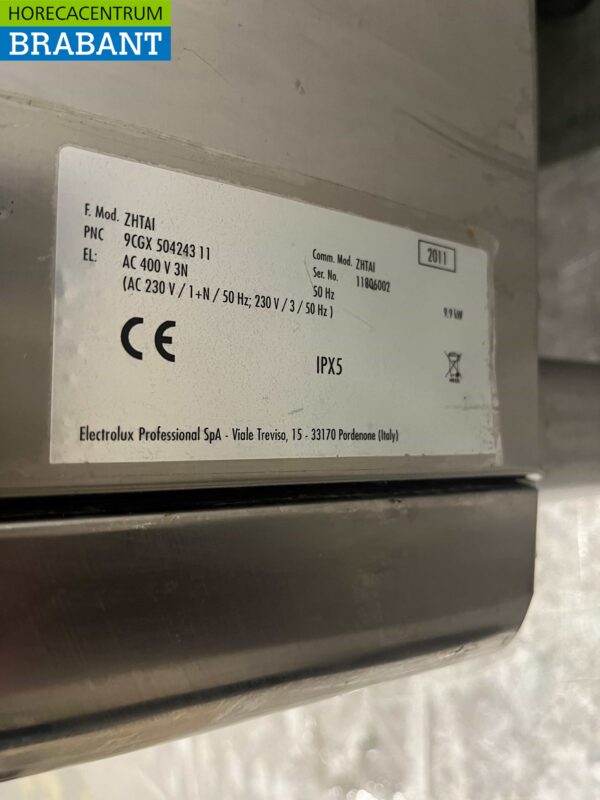 Lave-vaisselle coulissant Zanussi ZHTAI en acier inoxydable 400V – Image 7