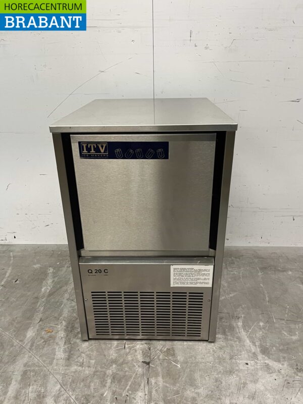 Machine à glaçons ITV Quasar en acier inoxydable Machine à glaçons 22 kg p/d 230V Horeca