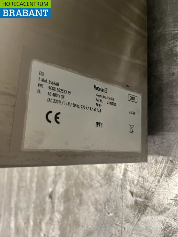 Lave-vaisselle Zanussi LS6EAH en acier inoxydable Chargement frontal 400V Horeca – Image 6