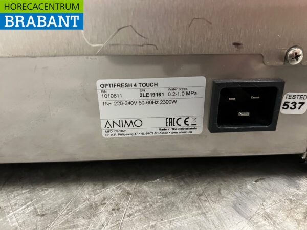 Animo OptiFresh 4 Touch Machine à café Machine à café 230V Horeca – Image 7