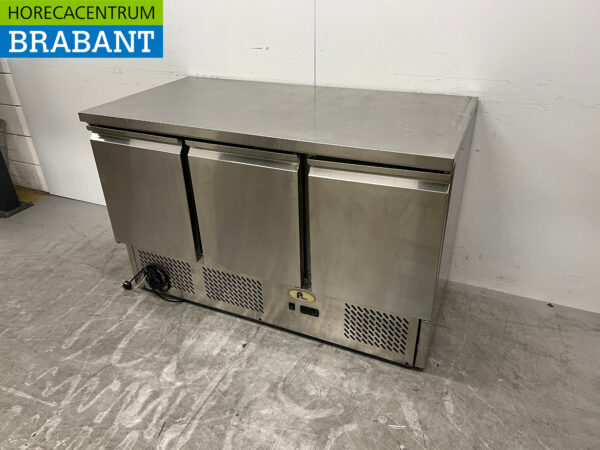 Établi réfrigéré Pelican en acier inoxydable 3 portes 136,5 cm 230V Horeca – Image 2