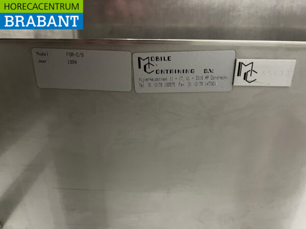 Distributeur de plateaux inférieurs en acier inoxydable Pour 35 x 45 cm Horeca – Image 4