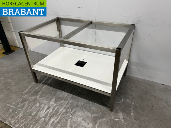 Base en acier inoxydable 128 x 81,5 x 84,5 cm Horeca – Image 2