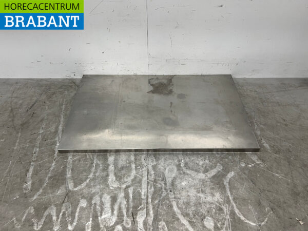 Plan de travail en acier inoxydable 130 x 80 cm Horeca
