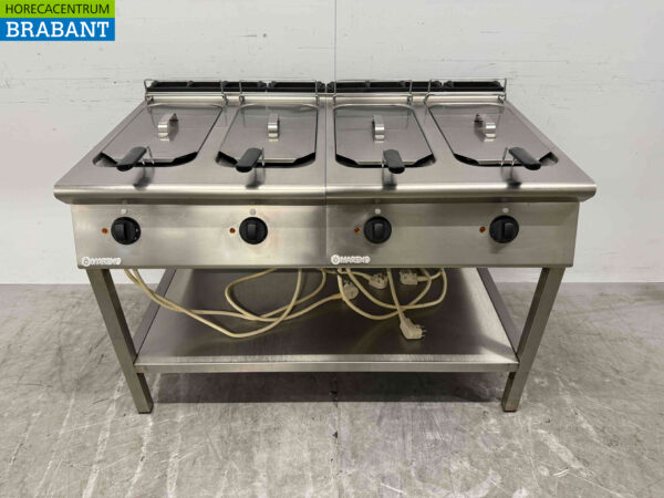 Friteuse double Mareno Two en acier inoxydable 4 x 10 litres 400V Horeca