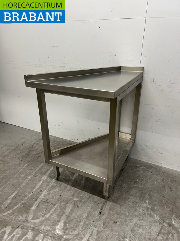 Table de travail en acier inoxydable 65/20,5 x 73 x 91 cm Horeca – Image 2
