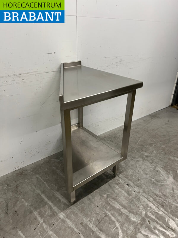 Table de travail en acier inoxydable 65/20,5 x 73 x 91 cm Horeca – Image 3