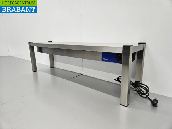 Pont chauffant en acier inoxydable Etagère chauffante Premium-line 120 cm Horeca – Image 2