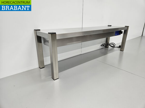 Pont chauffant en acier inoxydable Etagère chauffante Premium-line 120 cm Horeca – Image 3