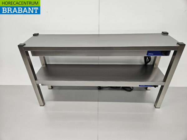 Acier inoxydable Double pont chauffant Etagère chauffante Premium-line 120 cm Horeca – Image 4