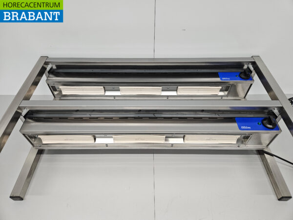 Acier inoxydable Double pont chauffant Etagère chauffante Premium-line 120 cm Horeca – Image 6