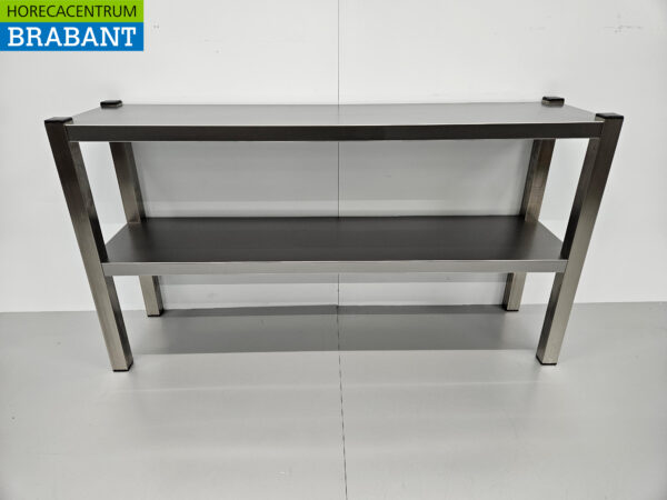 Acier inoxydable HCB Double Etagere Bridge Premium-line 120 cm Horeca