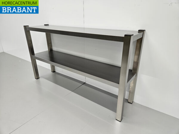 Acier inoxydable HCB Double Etagere Bridge Premium-line 120 cm Horeca – Image 3