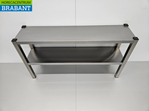 Acier inoxydable HCB Double Etagere Bridge Premium-line 120 cm Horeca – Image 4