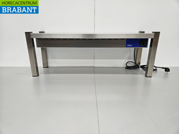 Pont chauffant en acier inoxydable Etagère chauffante Premium-line 100 cm Horeca
