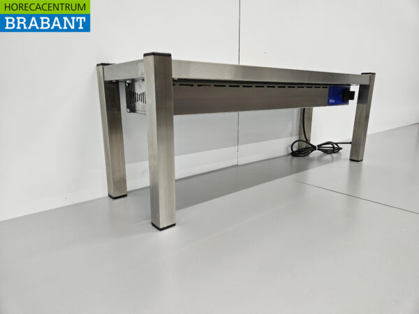 Pont chauffant en acier inoxydable Etagère chauffante Premium-line 100 cm Horeca – Image 3