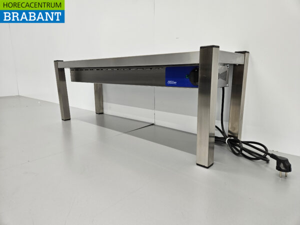 Pont chauffant en acier inoxydable Etagère chauffante Premium-line 100 cm Horeca – Image 2