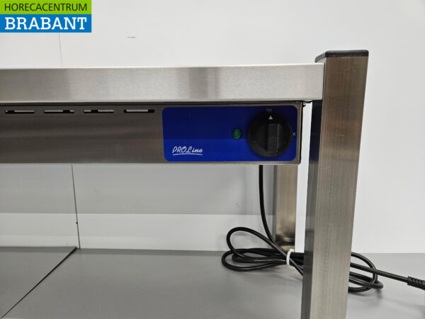 Pont chauffant en acier inoxydable Etagère chauffante Premium-line 100 cm Horeca – Image 4