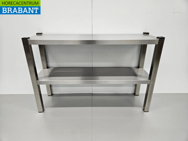 Acier inoxydable HCB Double Etagere Bridge Premium-line 100 cm Horeca