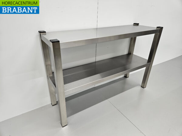 Acier inoxydable HCB Double Etagere Bridge Premium-line 100 cm Horeca – Image 3