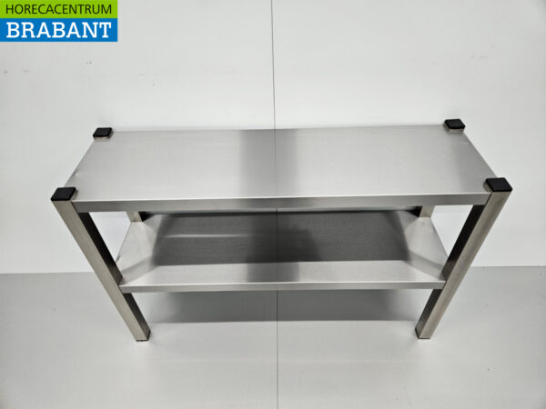 Acier inoxydable HCB Double Etagere Bridge Premium-line 100 cm Horeca – Image 4