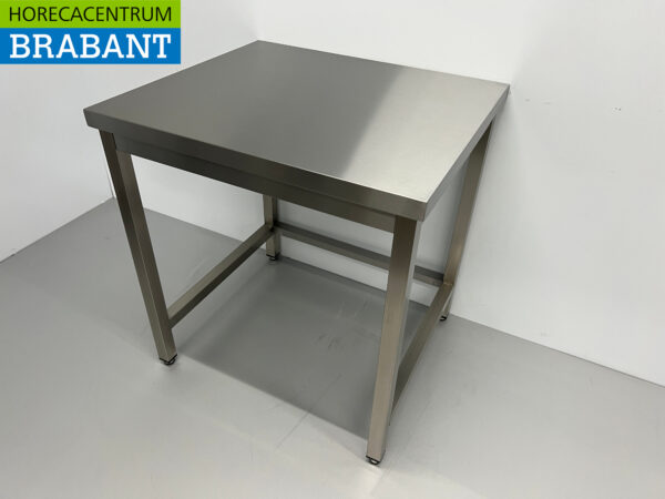 Table de travail en acier inoxydable Premium-line 80 x 70 x 85 cm Restauration – Image 2