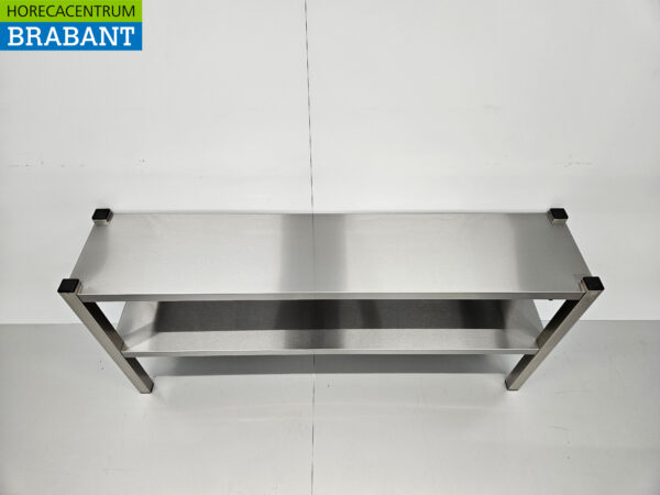 Pont chauffant double en acier inoxydable Etagère chauffante Premium-line 140 cm Catering – Image 4