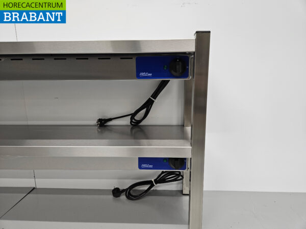 Pont chauffant double en acier inoxydable Etagère chauffante Premium-line 140 cm Catering – Image 5