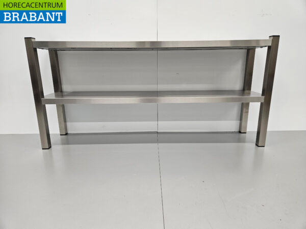 Acier inoxydable HCB Double Etagere Bridge Premium-line 140 cm Horeca – Image 5