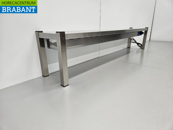 Pont chauffant en acier inoxydable étagère chauffante Premium-line 180 cm Restauration – Image 3