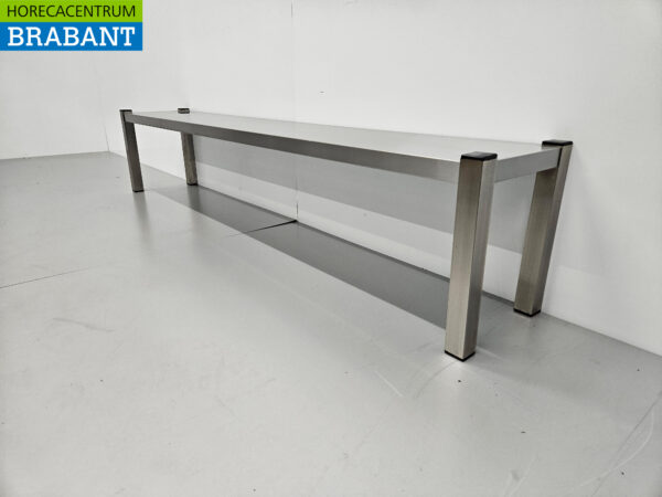 Acier inoxydable HCB Etagere Bridge Premium-line 180 cm Horeca – Image 2