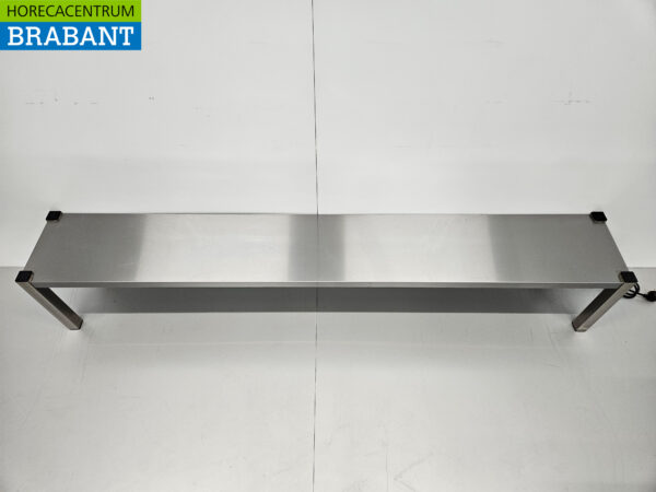 Pont chauffant en acier inoxydable Etagère chauffante Premium-line 200 cm Horeca – Image 5