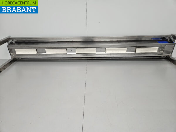 Pont chauffant en acier inoxydable Etagère chauffante Premium-line 200 cm Horeca – Image 6