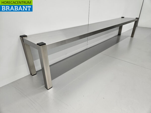 Acier inoxydable HCB Etagere Bridge Premium-line 200 cm Horeca – Image 3