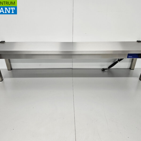 HCB pont chauffant en acier inoxydable Étagère chauffante 160 cm Restauration