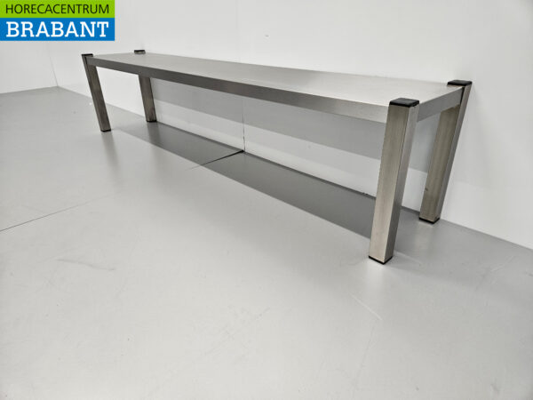 Acier inoxydable HCB Etagere Bridge Premium-line 160 cm Horeca – Image 2