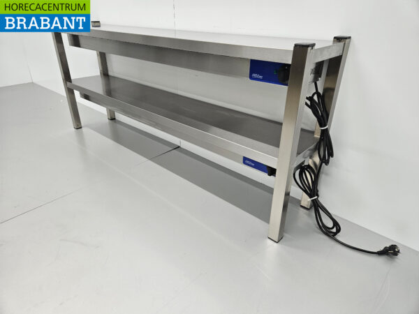 HCB inox Double Heating Bridge Heating etagere Premium-line 160 cm Horeca – Image 2
