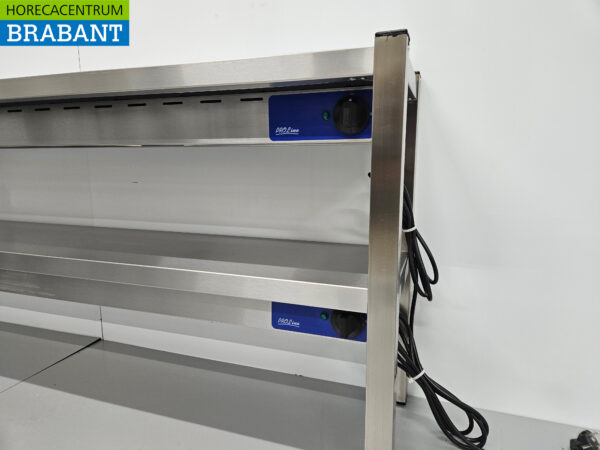 HCB inox Double Heating Bridge Heating etagere Premium-line 160 cm Horeca – Image 4